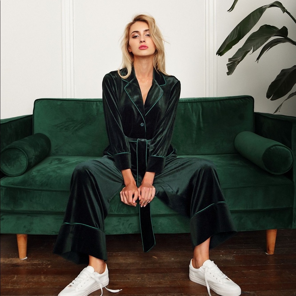 Lucia Berutto chic velvet set